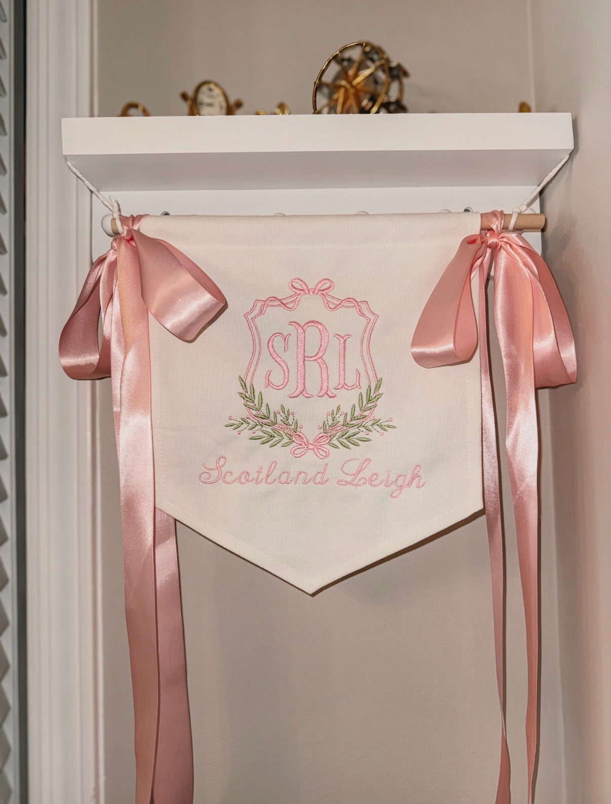 Girl Custom Crest Baby Banner