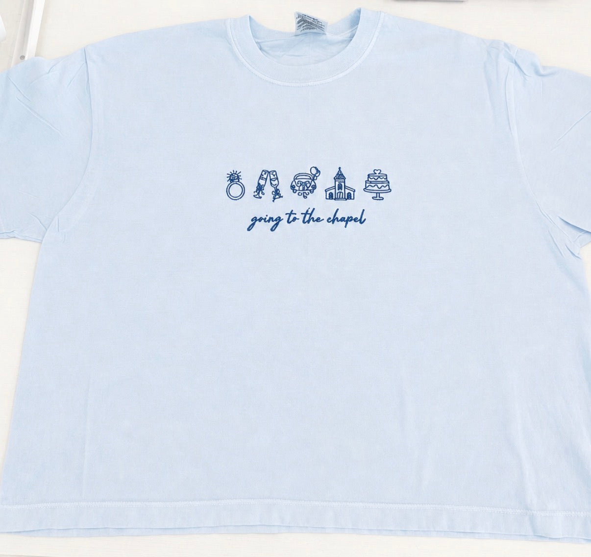 Going to the Chapel Boxy Crop Tee
