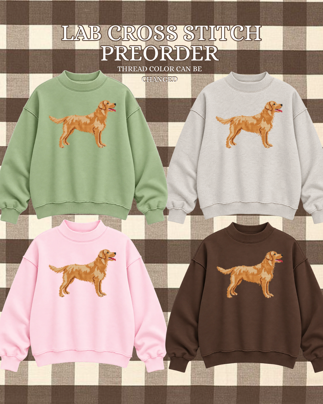 Cross Stitch Mockneck Preorder