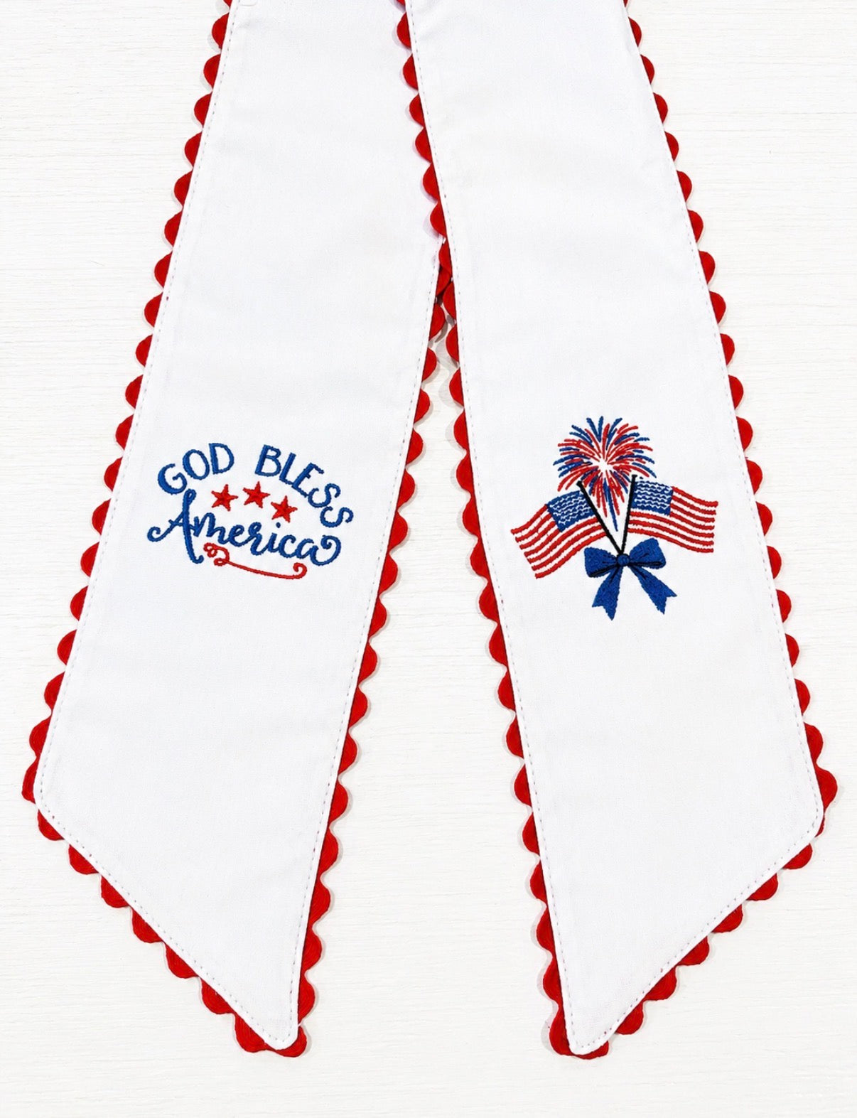 God Bless America Wreath Sash