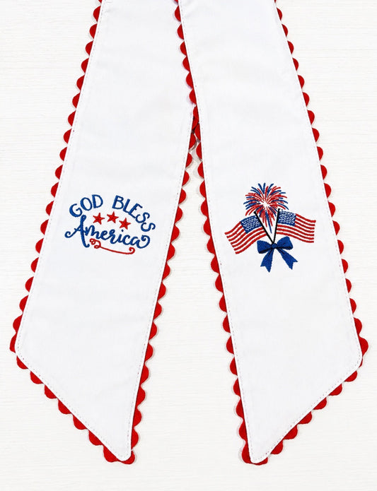 God Bless America Wreath Sash