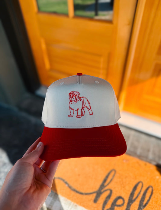 Bulldog Outline Hat