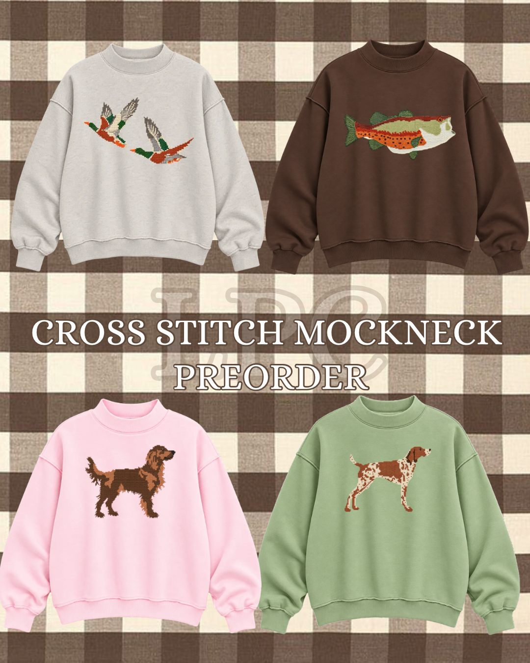 Cross Stitch Mockneck Preorder