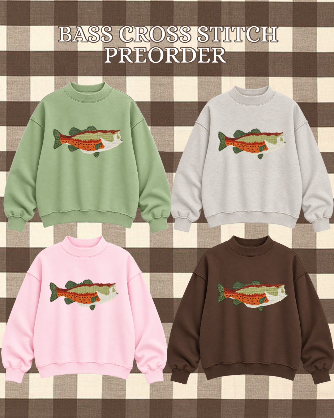 Cross Stitch Mockneck Preorder